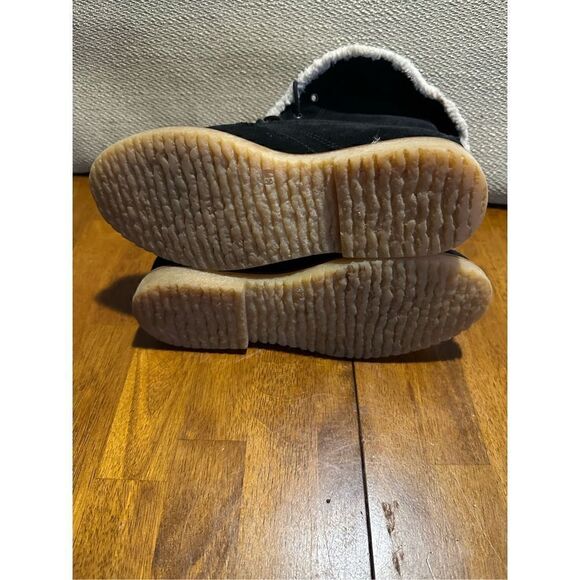 Rinascimento Womens Suede and Sherpa Black Boots Made in Italy Size US 6 EU 37 - Picture 11 of 12